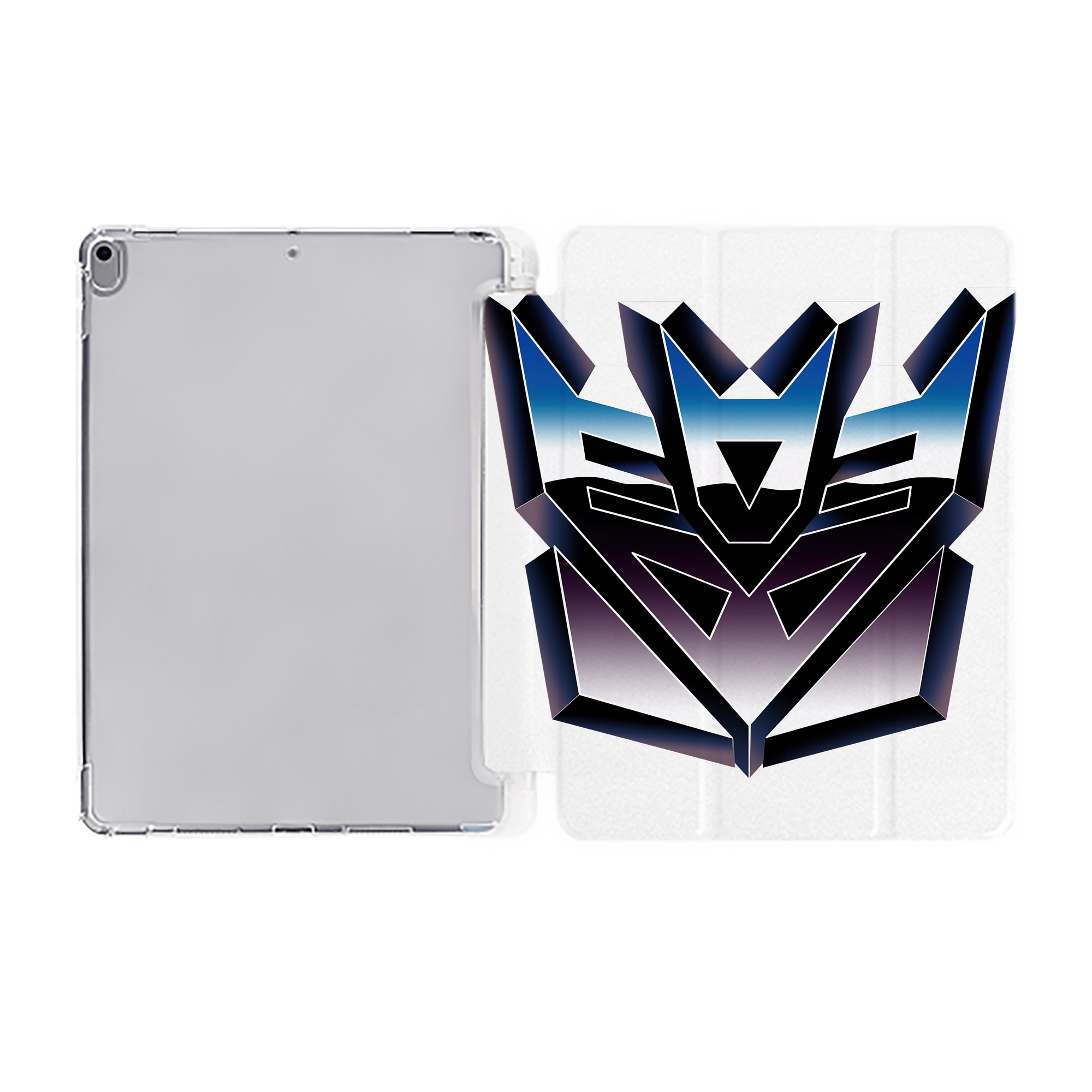 （画像用） Transformers トランスフォーマー IPad ケース ペン収納付き 三つ折りスタンド PUレザー×シリコン 対応機種9.5/10.5/10.9インチ